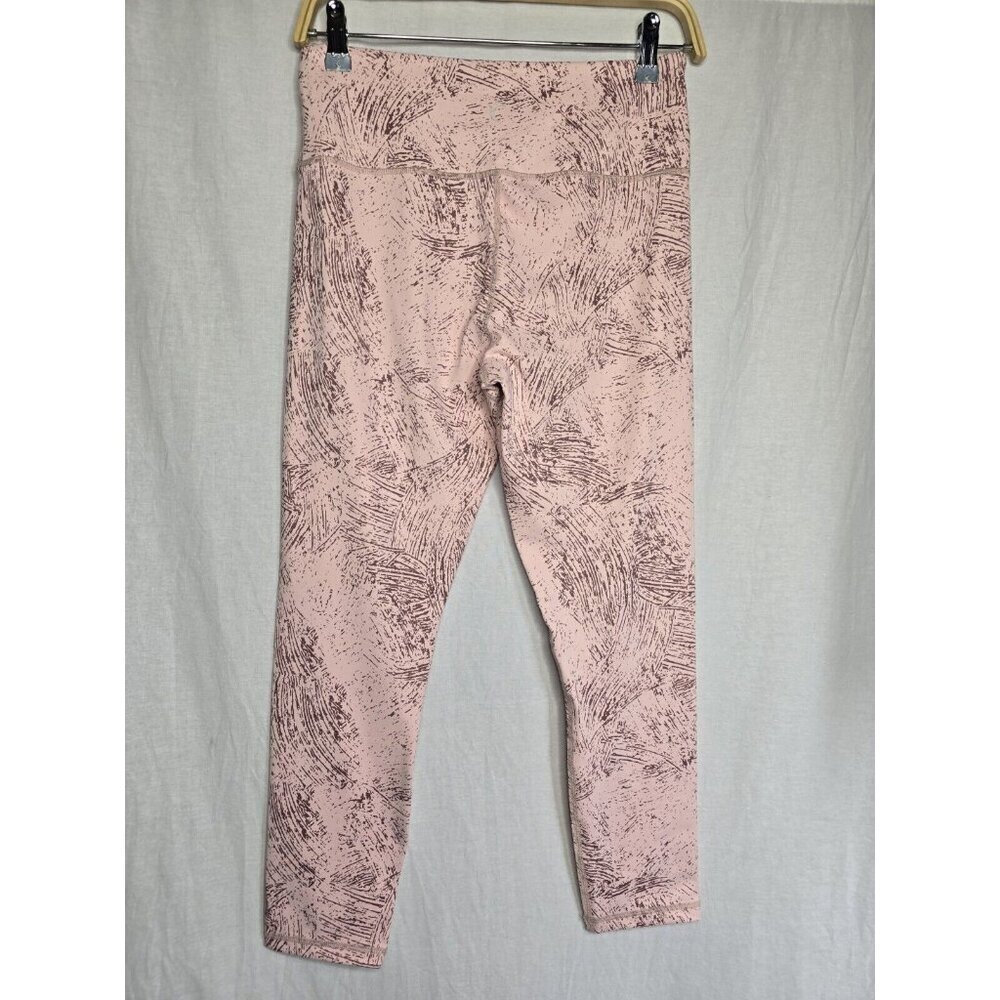 Zyia Active Pink Etching Light N Tight Hi-Rise 7/8 Leggings Women's 8-10